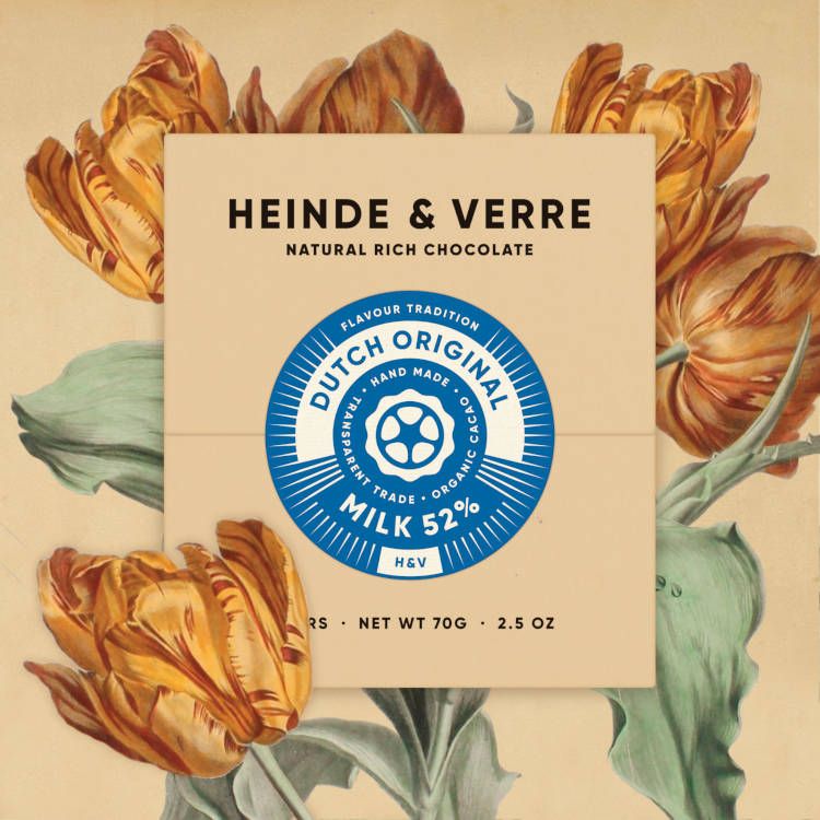 Dutch Original Milk Chocolate von Heinde & Verre. Bean to Bar Milchschokolade Dutch Original Milk Chocolate von Heinde & Verre. Bean to Bar Milchschokolade