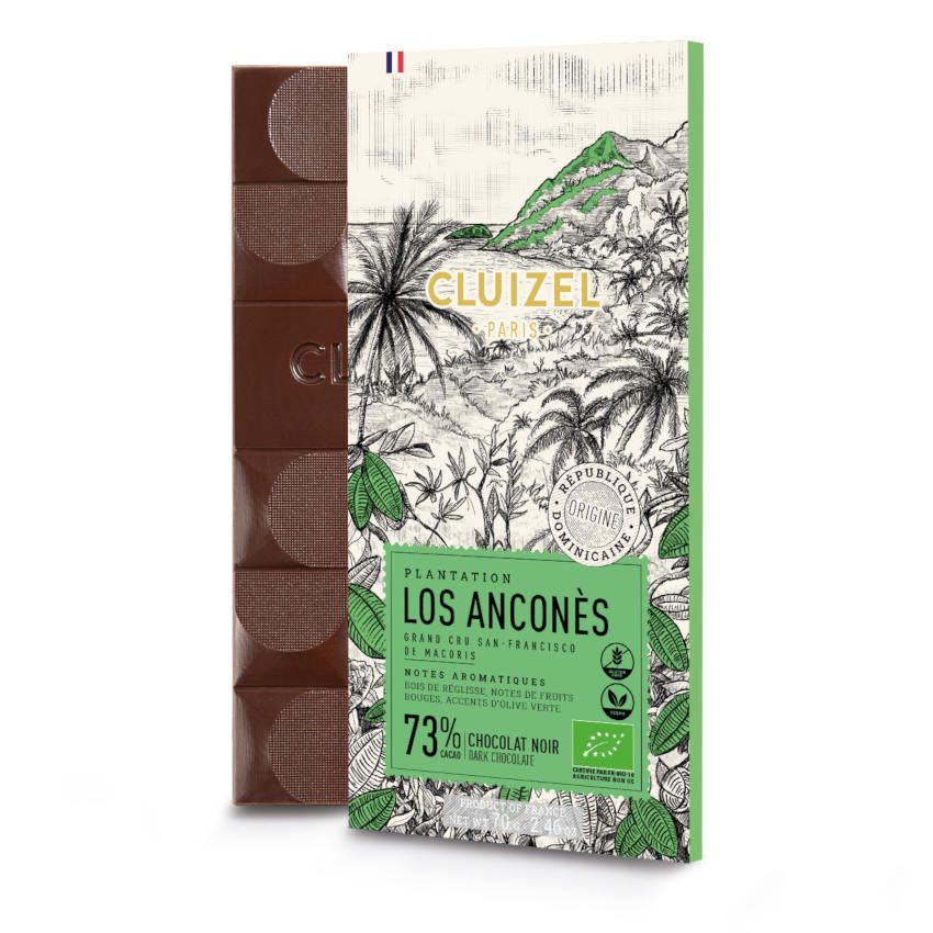 Dunkle Bio Schokolade Plantage Los Anconès 73% von Michel Cluizel aus Frankreich Dunkle Bio Schokolade Plantage Los Anconès 73% von Michel Cluizel aus Frankreich