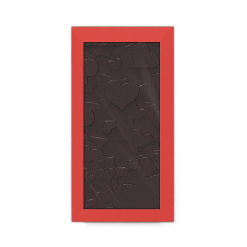 Valrhona Herz Tafel Schokoladenform mit Verpackung Valrhona Herz Tafel Schokoladenform mit Verpackung