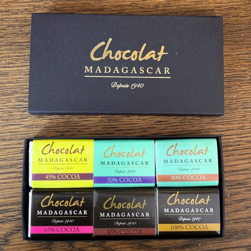 Tastingbox von Chocolat Madagascar.