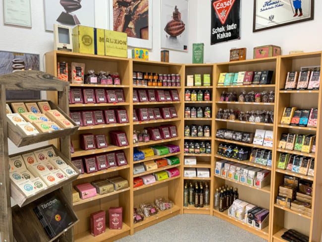 Tafelschokoladen bei Kiki's Pralinenwelt in Minden. Tafelschokoladen bei Kiki's Pralinenwelt in Minden.