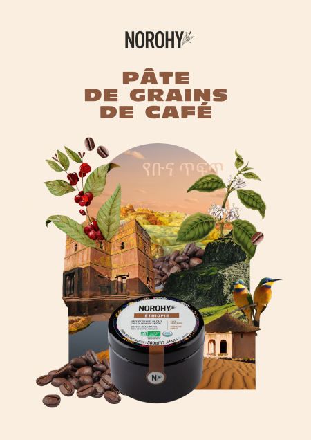 Norohy Paste aus Bio Kaffeebohnen - Pâte de grains de café