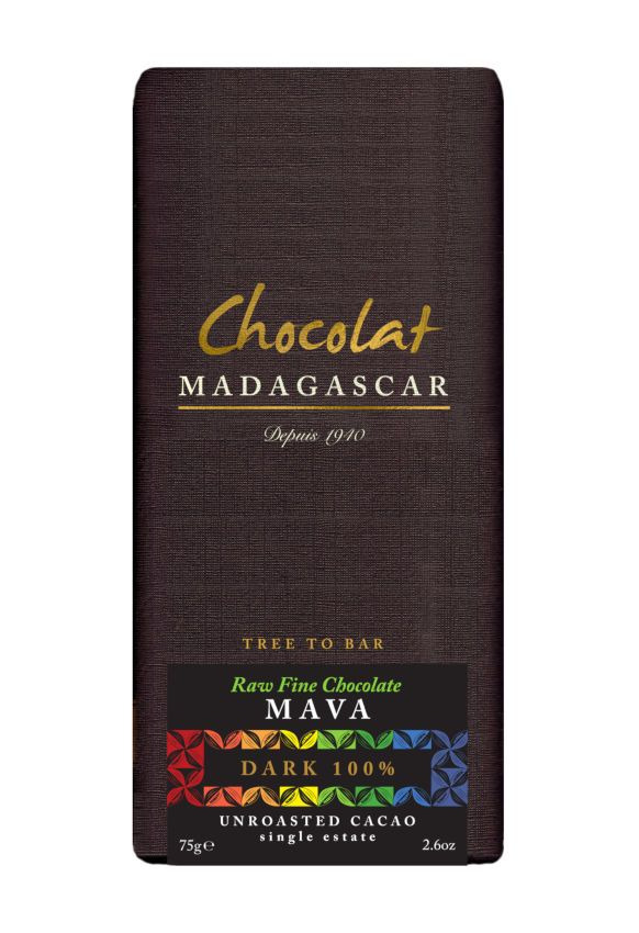 Rohe Schokolade - Raw Chocolate - Mava 100% - Chocolat Madagascar