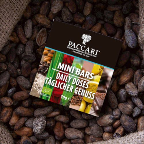 Probierbox „Täglicher Genuss“ mit 7 Mini Bars von Paccari. Probierbox „Täglicher Genuss“ mit 7 Mini Bars von Paccari.