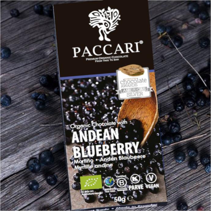 Paccari Bio Schokolade mit Anden Blaubeere