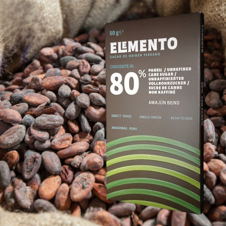 Elemento 80% Schokolade mit Panela Zucker