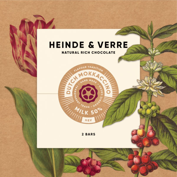 Dutch Mokkaccino Milk - Milchschokolade mit Kaffee von Heinde & Verre