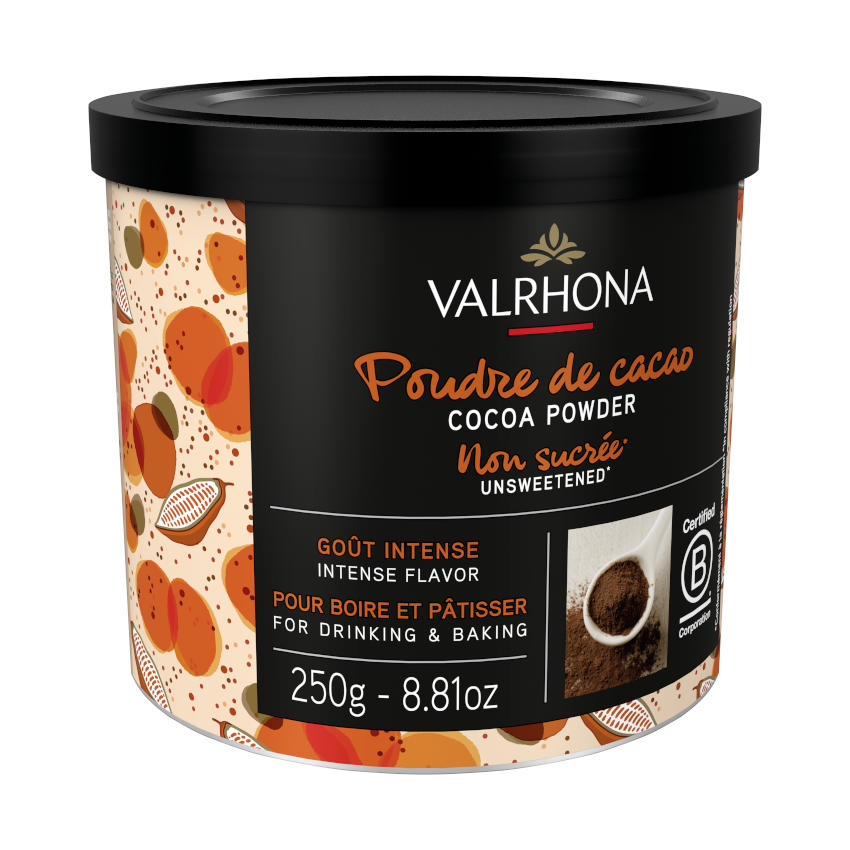 Pures Kakaopulver von Valrhona 250g Dose