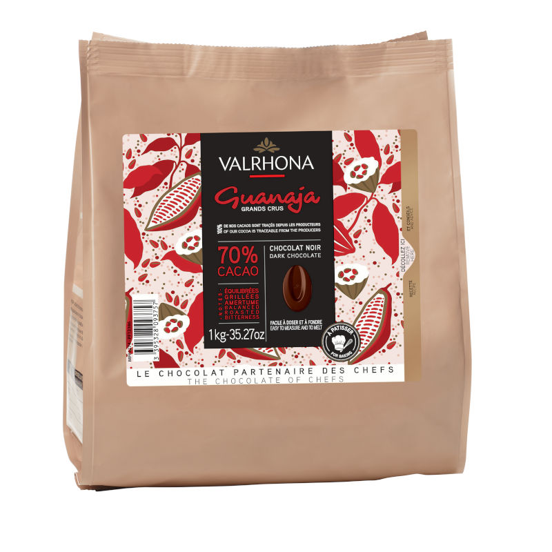 1kg Packung Guanaja 70 % Kuvertüre von Valrhona