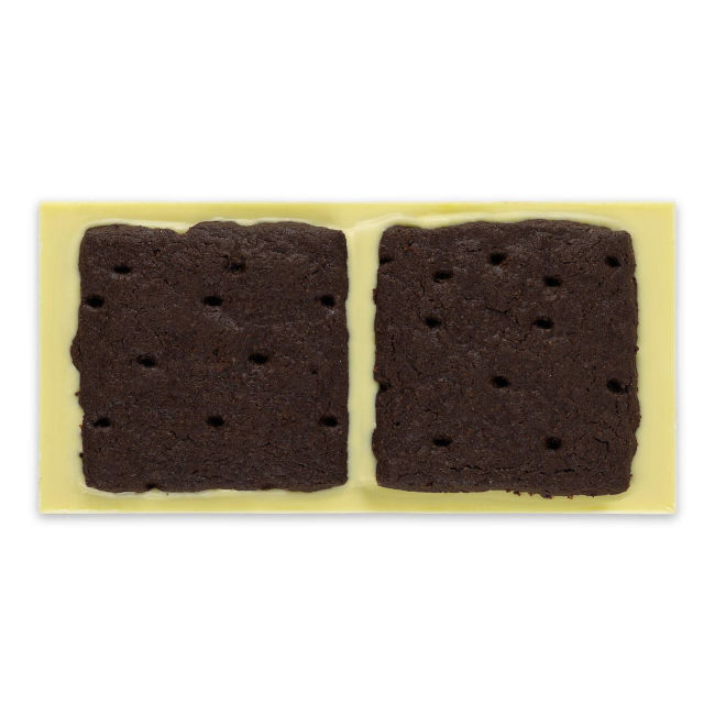 Weiße Schokolade Cookies & Cream, Tafel, omNom, unverpackt
