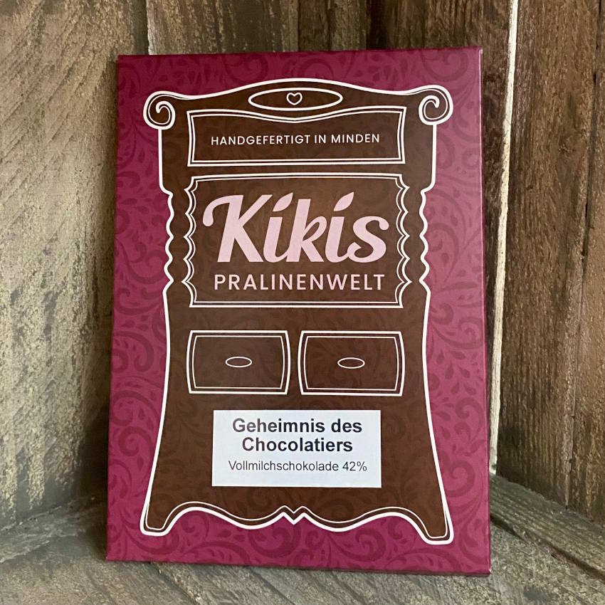 Kiki's Vollmilch Schokolade „Geheimnis des Chocolatiers“