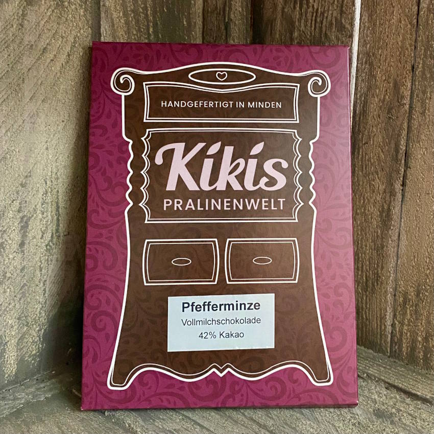 Kiki's Vollmilch Schokolade mit Pfefferminze