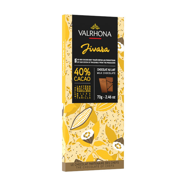 Jivara 40% - Tafel Vollmilchschokolade von Valrhona
