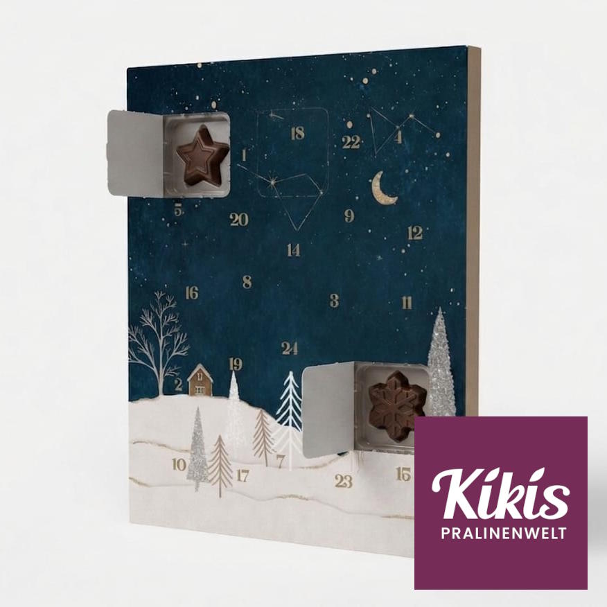 Kiki's Adventskalender mit feinster Vollmilchschokolade