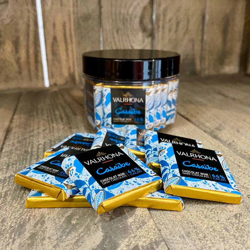 Caraibe 66% Carrés 5g von Valrhona