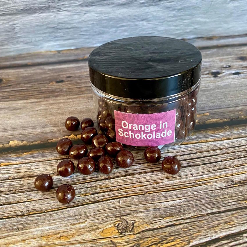 Mini Orangettes - Kandierte Orangenschale in Schokolade von Valrhona