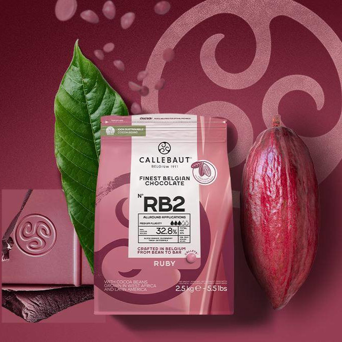 Ruby - RB2 Kuvertüre von Callebaut