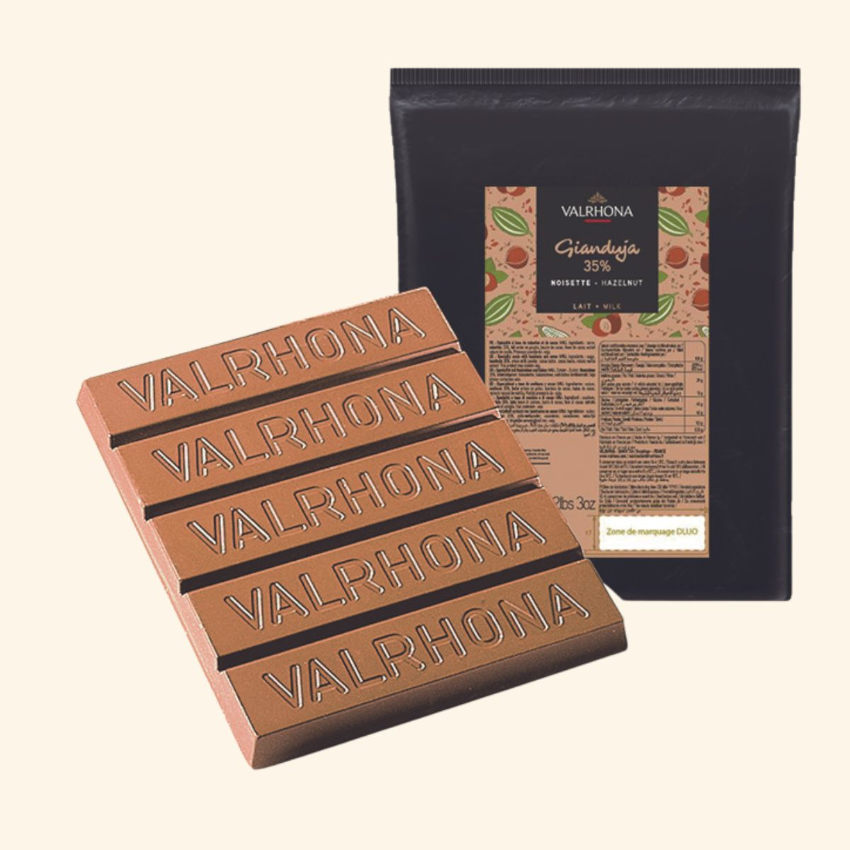 Helles Gianduja - Haselnuss und Milch 35% von Valrhona