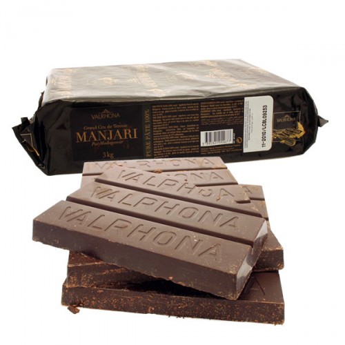 Manjari 100% Kakaomasse Single Origin Madagaskar von Valrhona