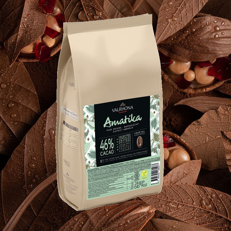 Amatika 46% Vegane "Milch" Schokolade von Valrhona