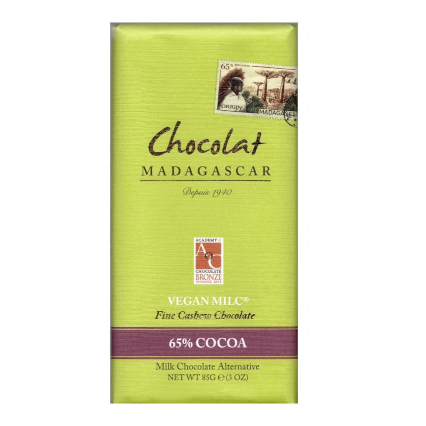 Vegan Milc Cashew 65% - Chocolat Madagascar 85g Tafel