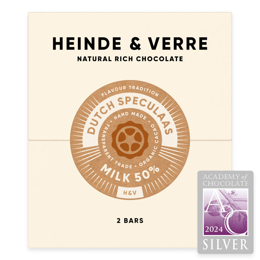 Dutch Speculaas - Spekulatius Milchschokolade 50% - 70g von Heinde & Verre