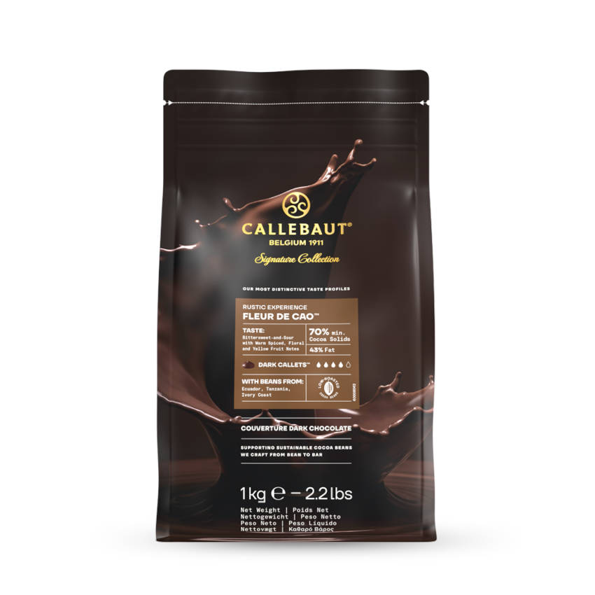 Rustic Fleur de Cao 70% Kuvertüre von Callebaut