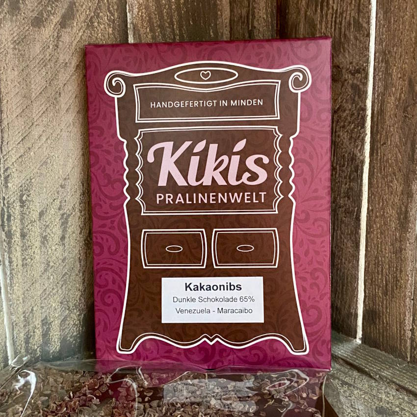 Kiki's Edelbitter Schokolade mit Kakaonibs