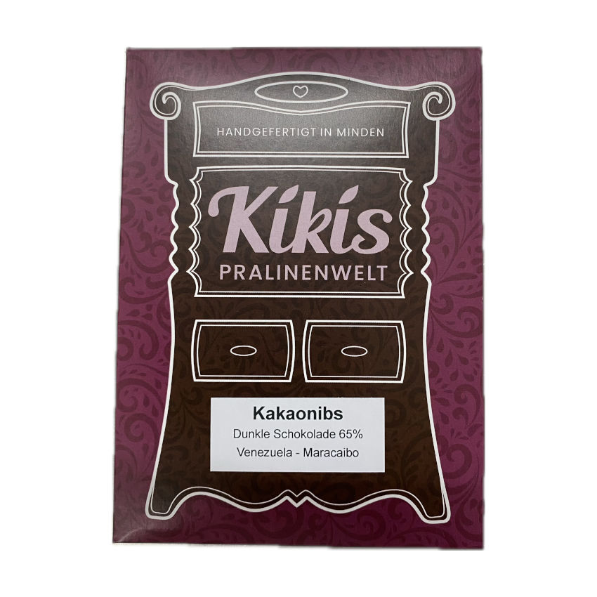Kiki's Edelbitter Schokolade mit Kakaonibs
