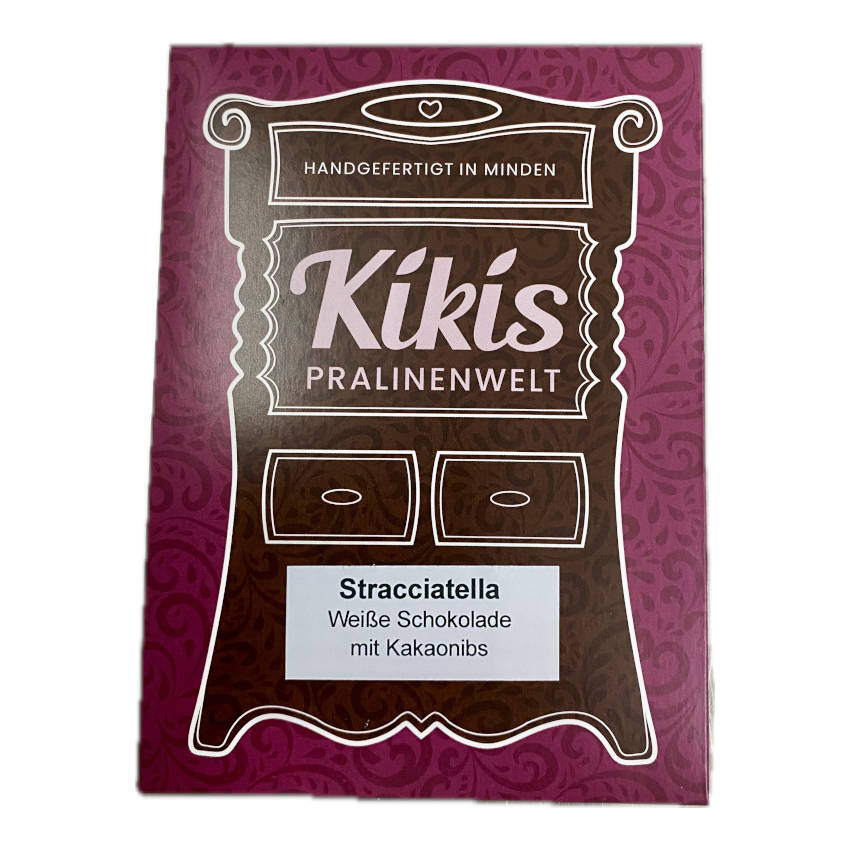 Kiki's Stracciatella Weiße Schokolade mit Kakaonibs