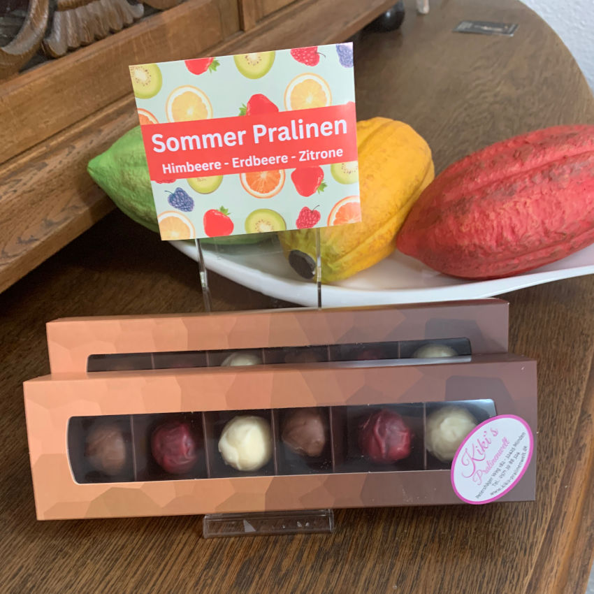 Sommer Pralinen 6er Trüffelstange Kiki's Pralinenwelt