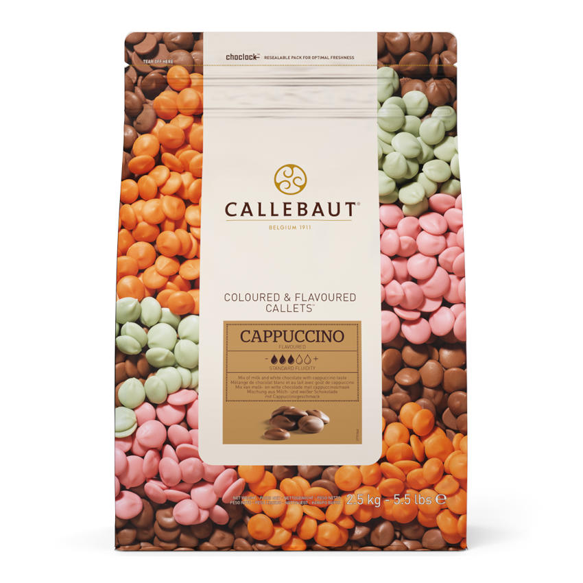 Cappuccino Callets Callebaut - Weiße- und Milchschokolade mit Kaffee
