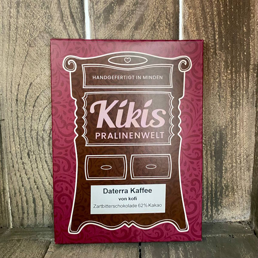 Kiki's Edelbitter Schokolade 62% mit Daterra Kaffee