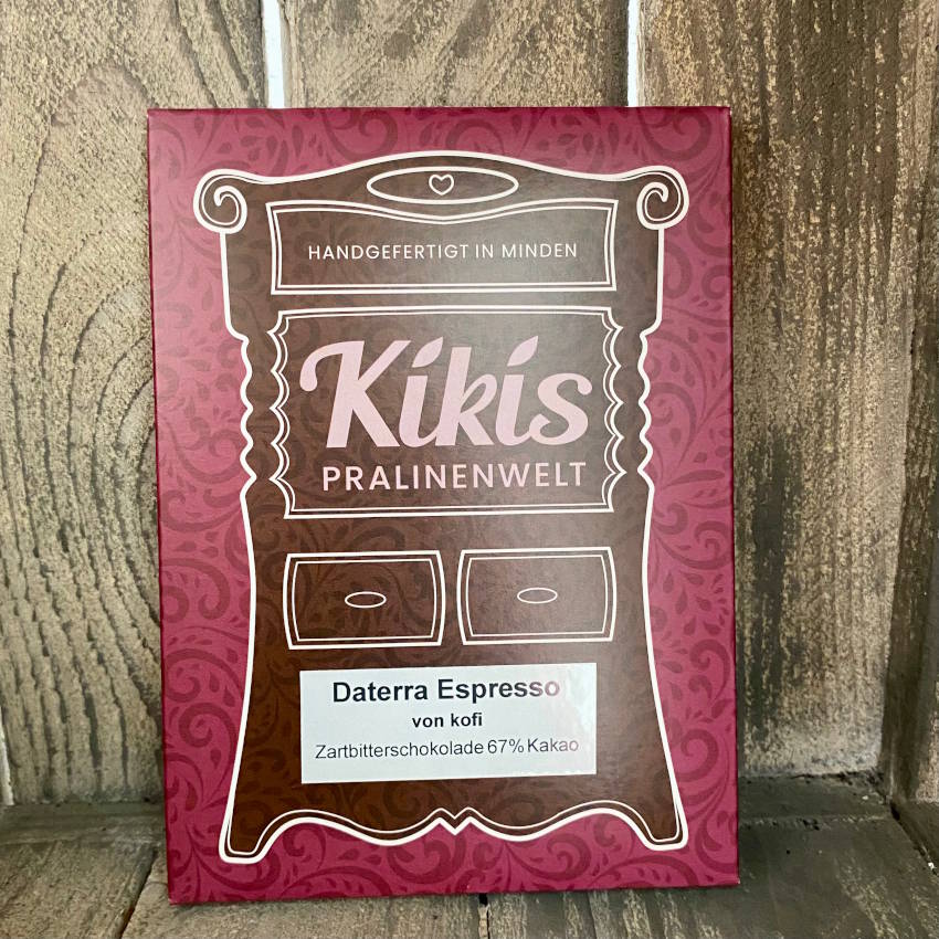 Kiki's Espresso Schokolade 67% mit Daterra Kaffee