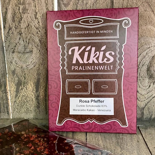[110290] Kiki's Edelbitter Schokolade mit Rosa Pfeffer
