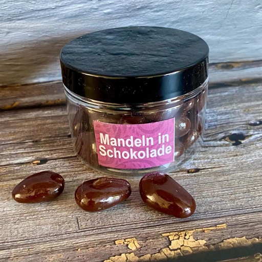 [mandeln-dunkleschokolade-valrhona] Mandeln in dunkler Schokolade von Valrhona