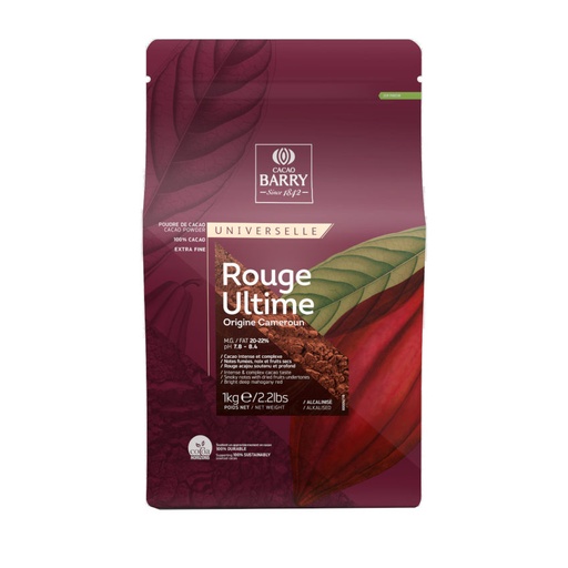 [170339] 1kg Rouge Ultime Kakaopulver 20/22 Cacao Barry