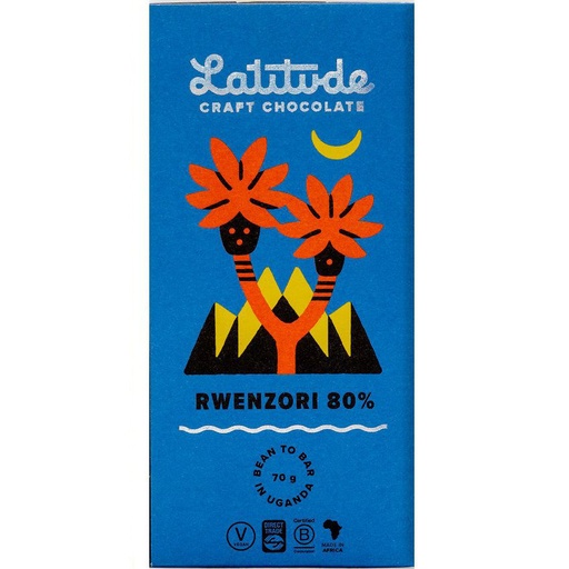 [170467] Rwenzori 80% Tafel dunkle Schokolade von Latitude