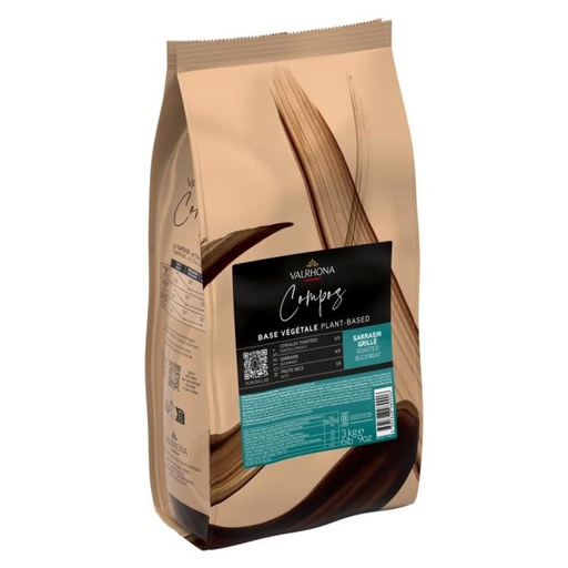 [buchweizen-basis-compoz-valrhona] Buchweizen Basis (Vegan) Compoz von Valrhona