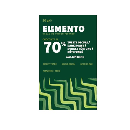 [170589] Amazonas Awajún 70% Schokoade dunkle Röstung | Elemento | Tafel 50g