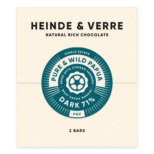 [170590] Pure & Wild Papua Schokolade 71% von Heinde & Verre