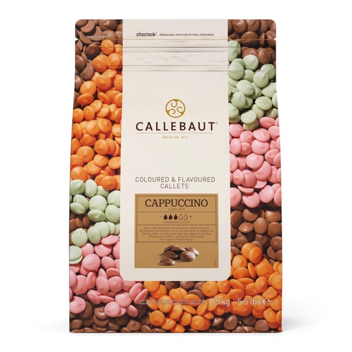 [cappuccino-callets-callebaut] Cappuccino Callets Callebaut - Weiße- und Milchschokolade mit Kaffee