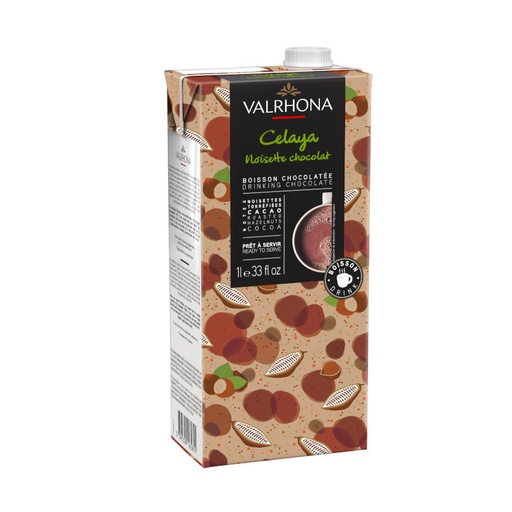 [celaya-noisette-nougat-trinkschokolade-valrhona] Celaya Noisette - Nougat Trinkschokolade von Valrhona