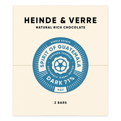 [170662] Spirit of Guatemala Dark 71% - Dunkle Schokolade von Heinde & Verre